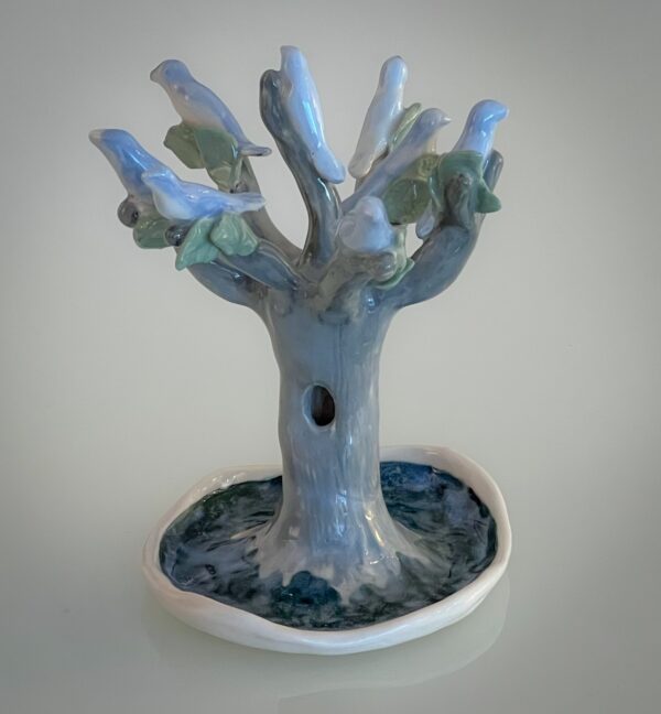 Bluebird ring stand