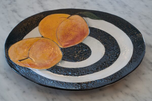 Bullseye Peach Plate - Image 2
