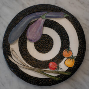 Bullseye Eggplant & Scallion Plate