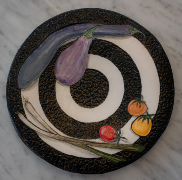 Bullseye Eggplant & Scallion Plate