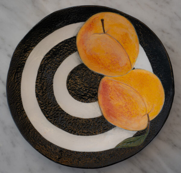 Bullseye Peach Plate