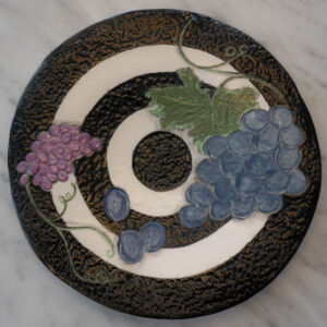 Bullseye grape plate