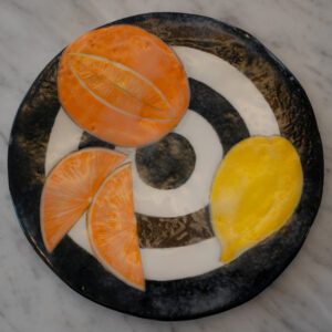 Bullseye orange plate